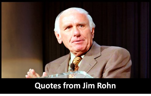Quotes and sayings from Jim Rohn